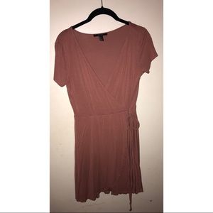 Dark Pink Wrap Dress